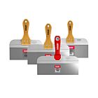 Stiff Taping Knife Stainless Steel Pack 4pcs